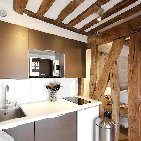 Habitat Parisien - 1br-1ba - Duplex Louvre Museum Appartement